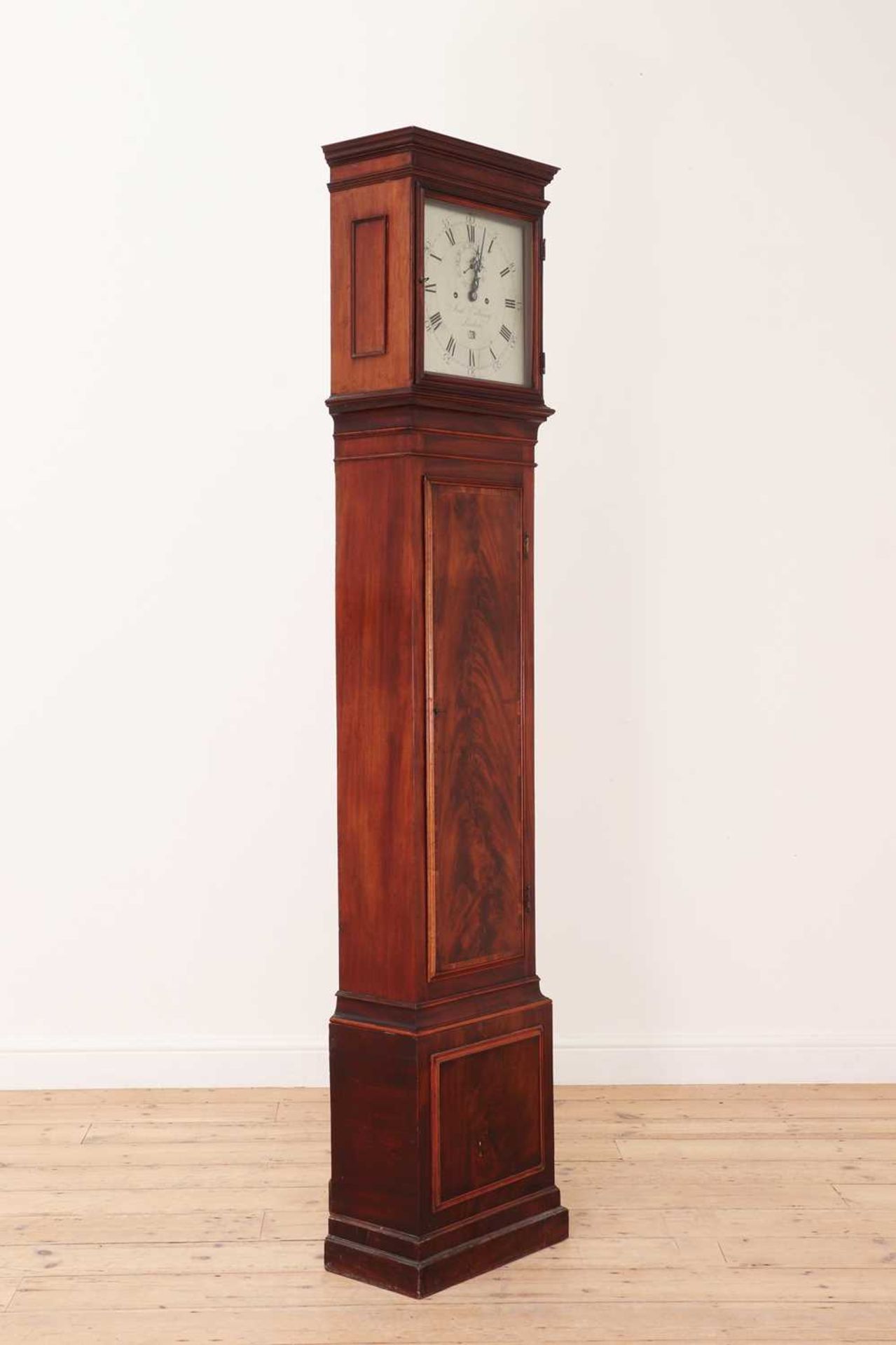 A mahogany and rosewood crossbanded longcase clock, - Bild 4 aus 17