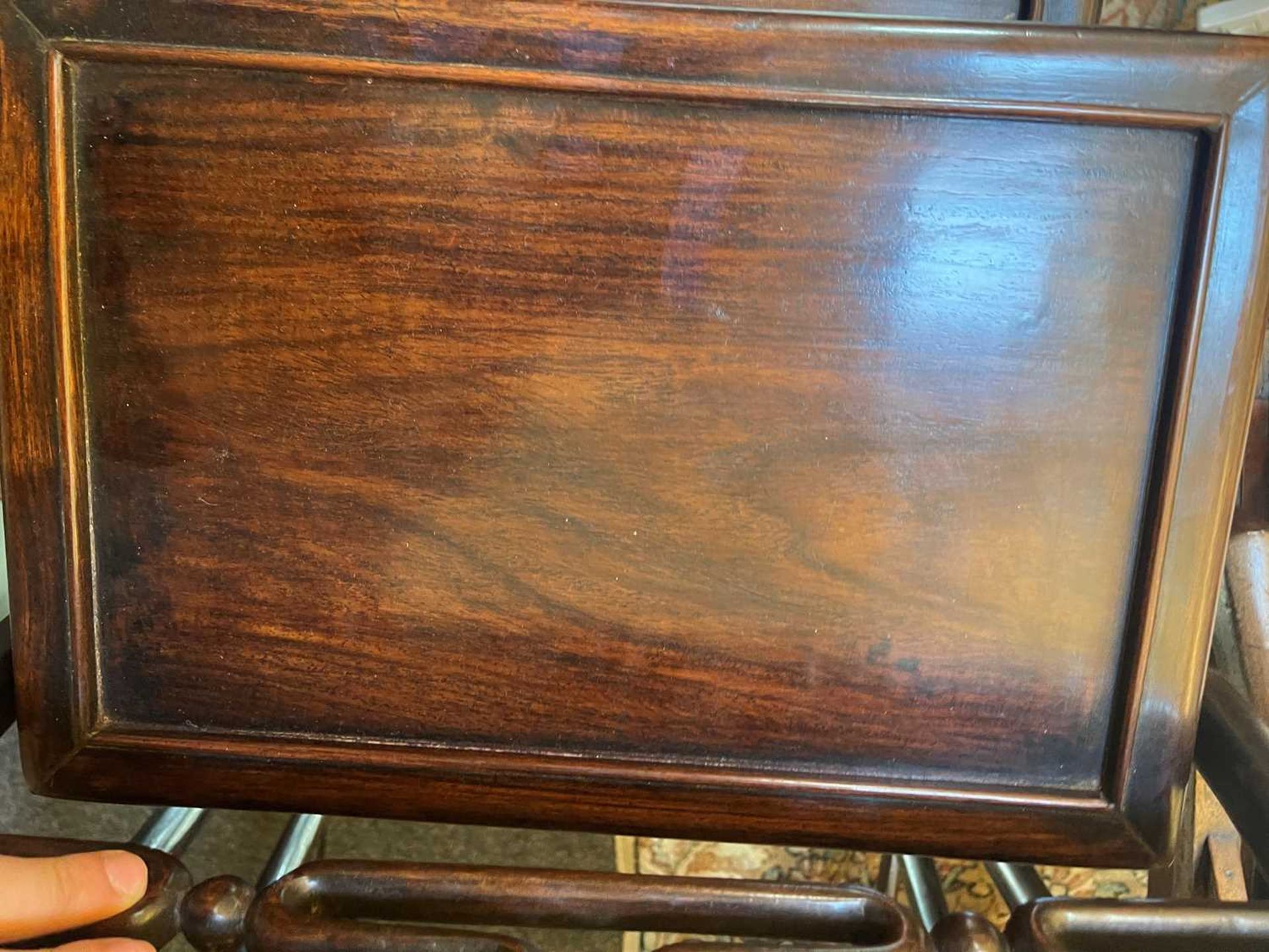 A nest of four Chinese hardwood tables, - Image 6 of 14