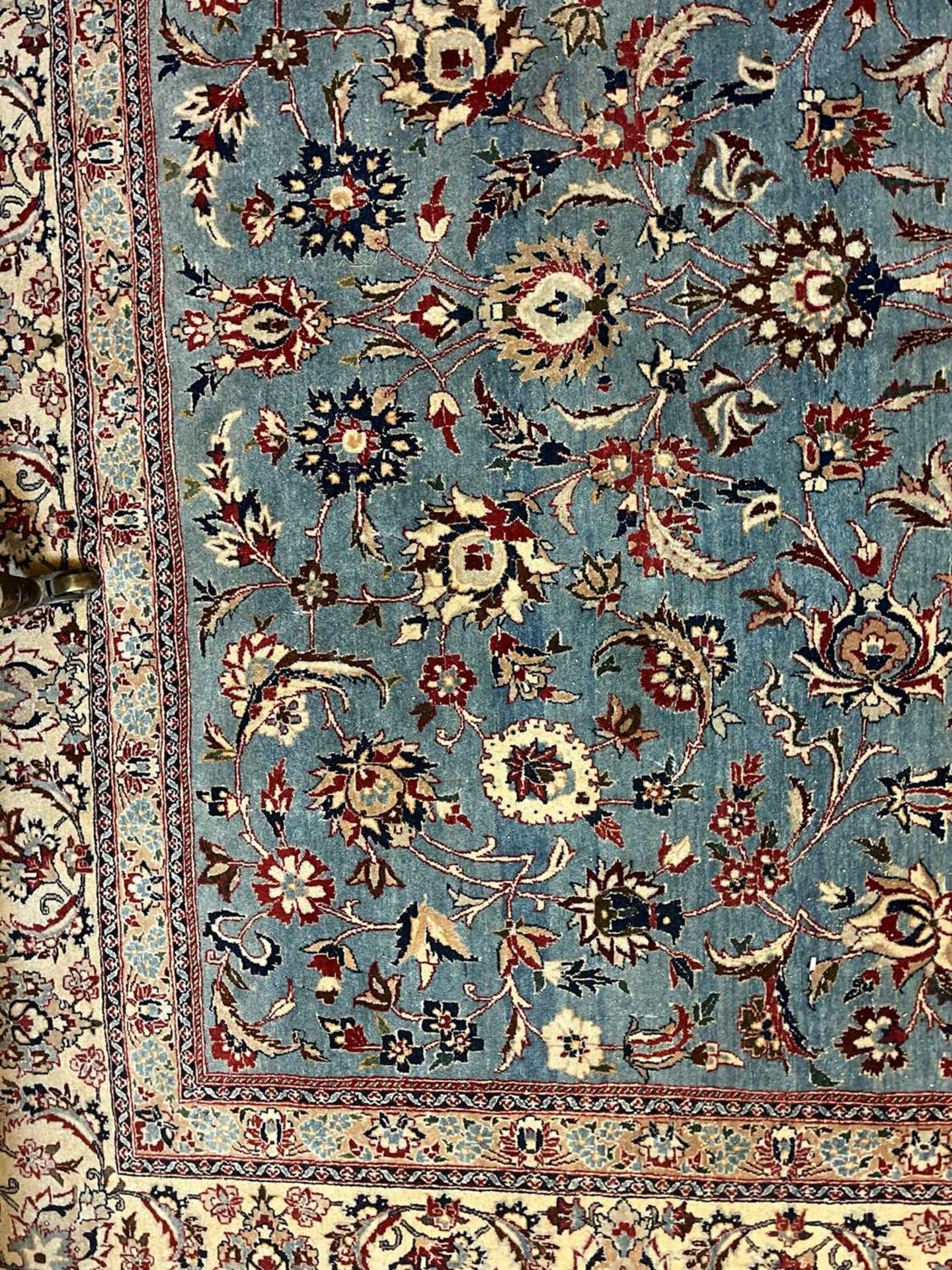 A Persian wool rug, - Bild 11 aus 16