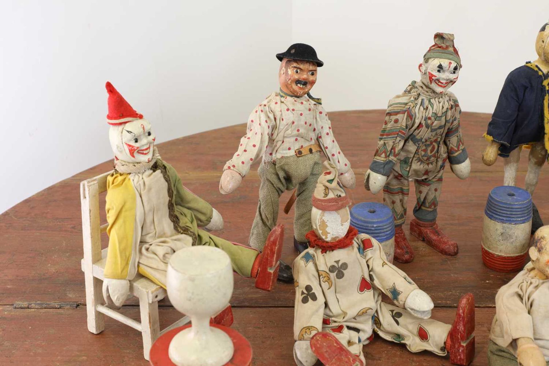 A large collection of Schoenhut circus figures and animals, - Bild 3 aus 8