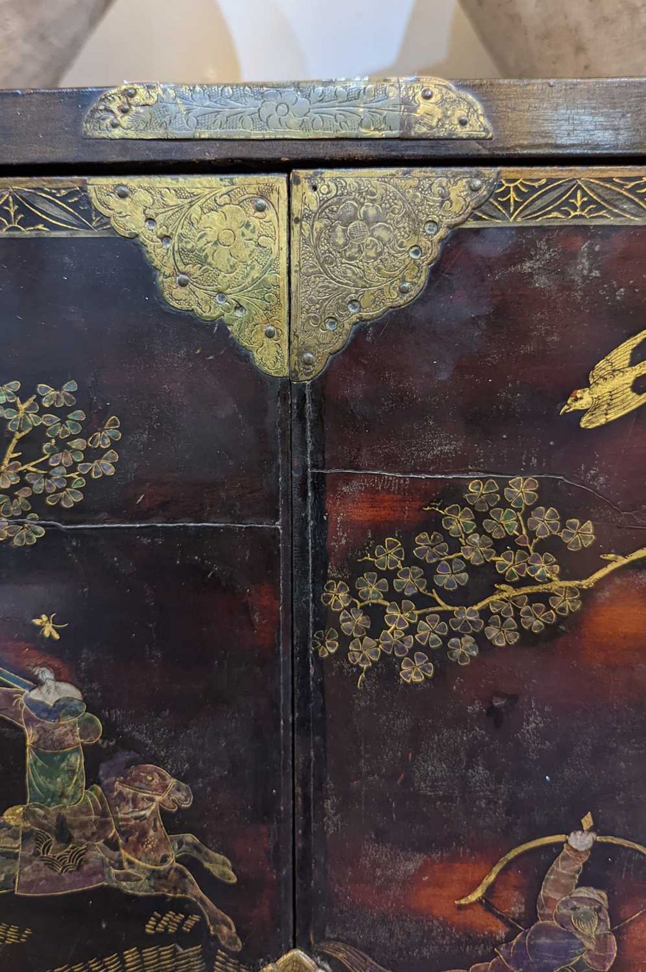 A lacquered, inlaid and gilt-heightened cabinet on stand, - Image 36 of 69