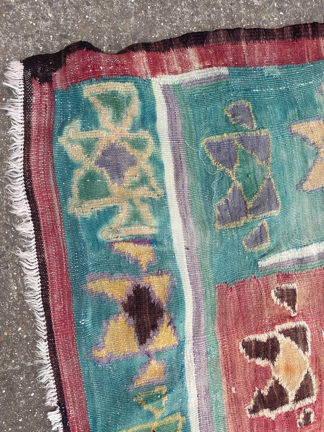 A kilim flat-weave wool rug, - Image 13 of 19