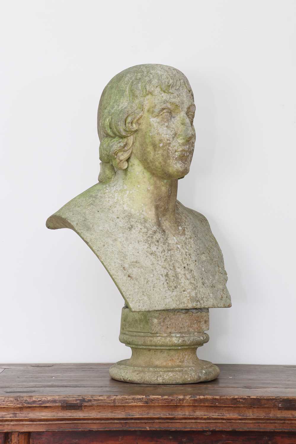 A portrait bust of Nicolaus Copernicus, - Image 2 of 13