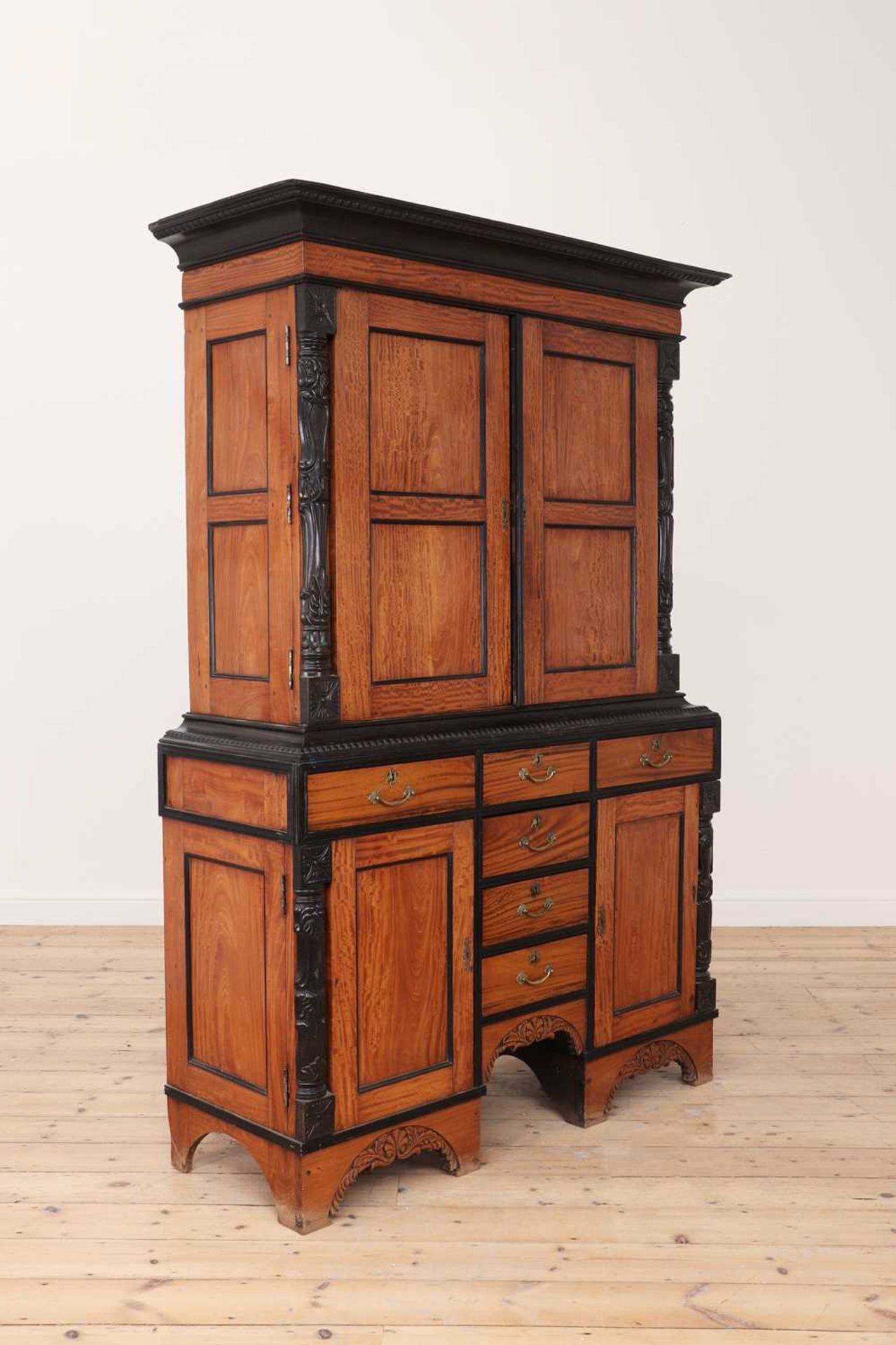 A satinwood and ebony cabinet, - Image 3 of 7