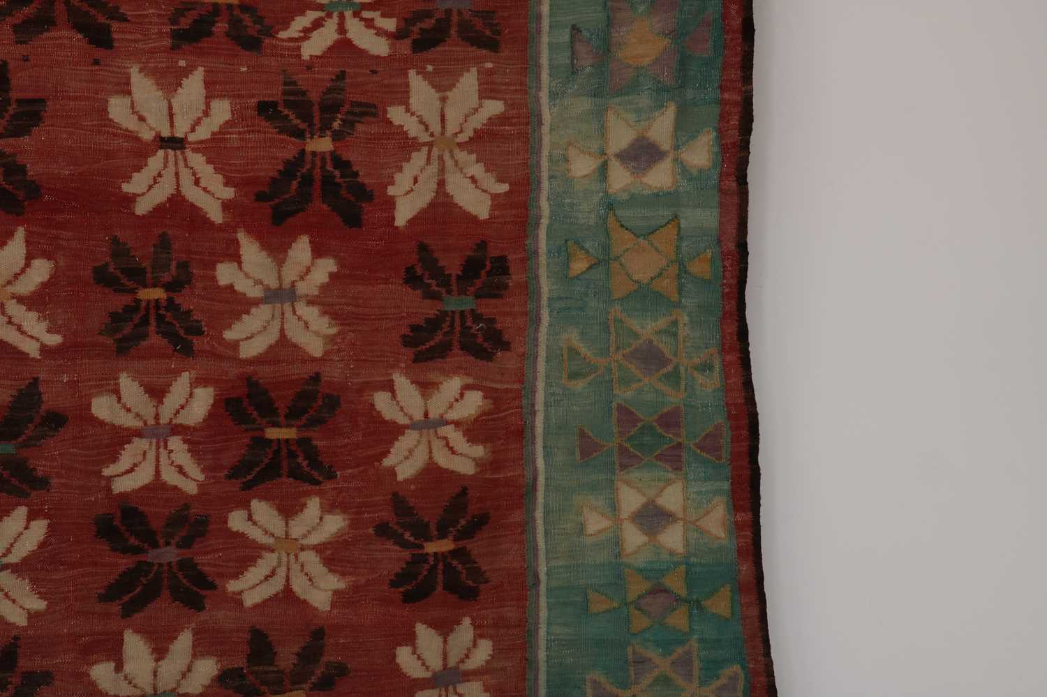 A kilim flat-weave wool rug, - Image 3 of 19