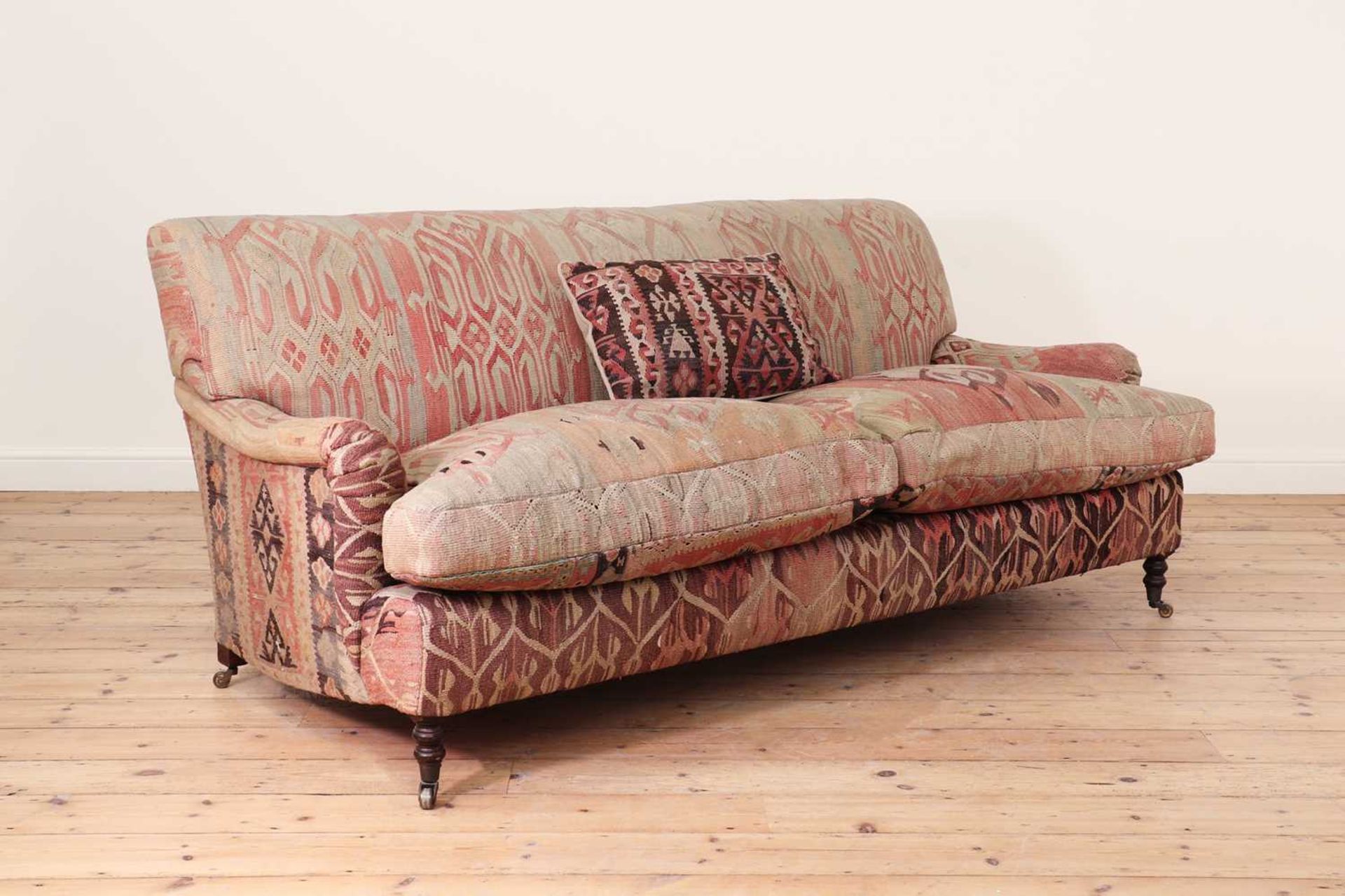 A pair of kilim-upholstered sofas, - Bild 7 aus 24