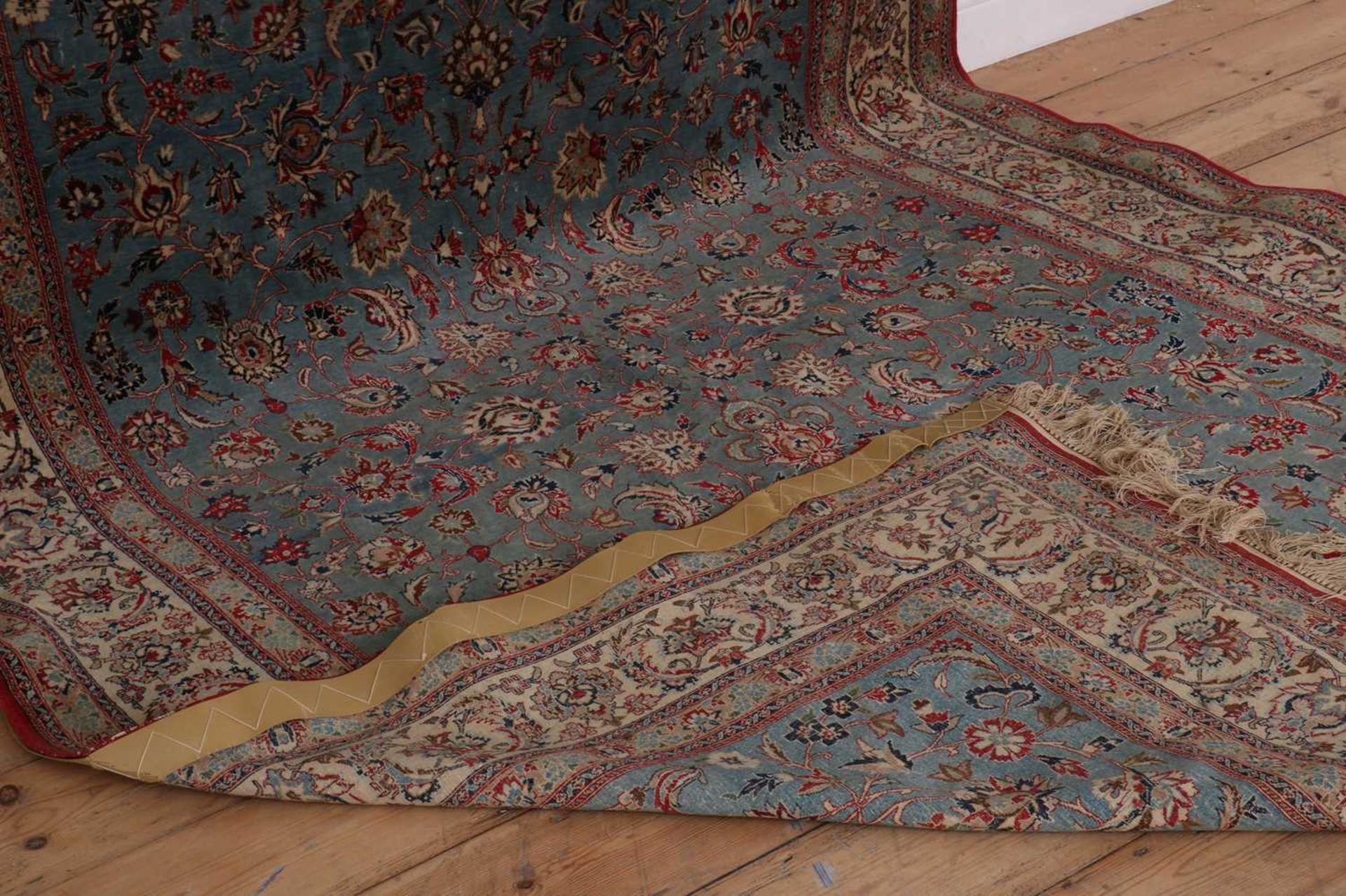 A Persian wool rug, - Bild 3 aus 16