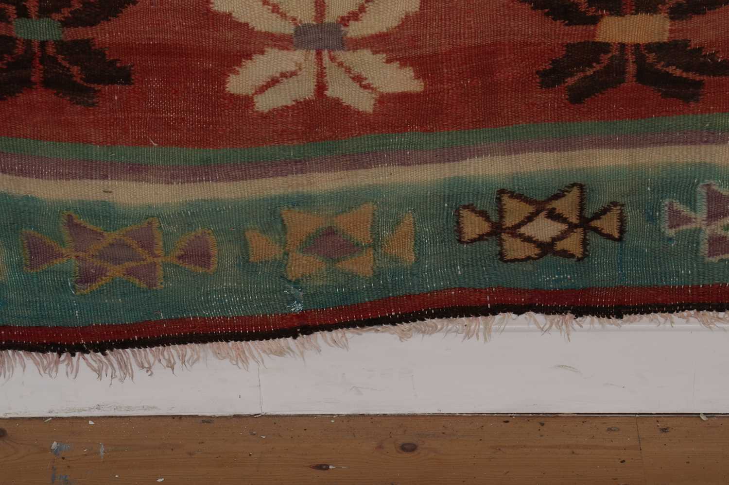 A kilim flat-weave wool rug, - Image 5 of 19