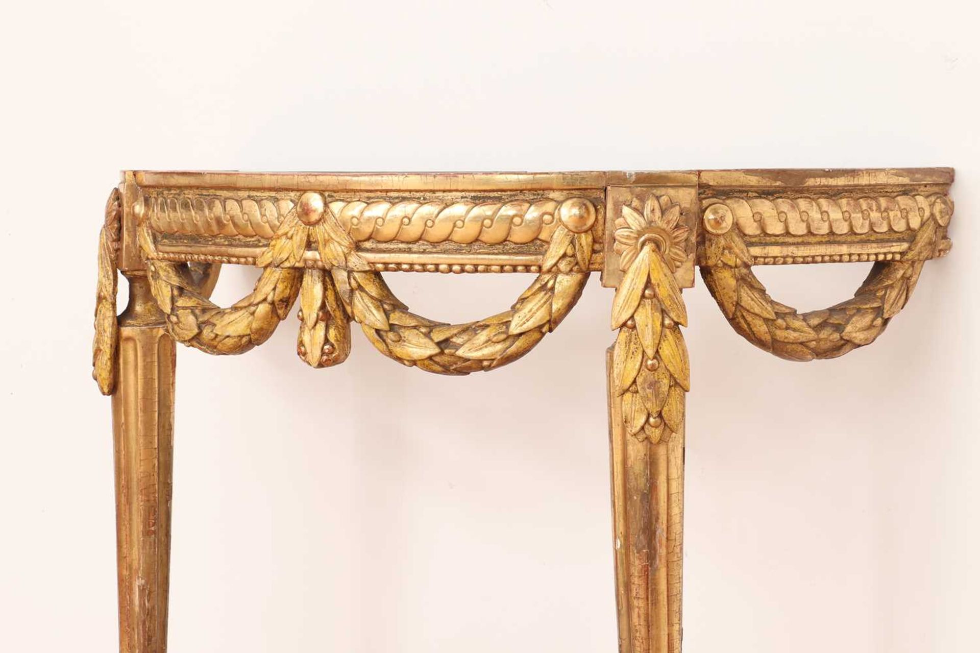 A Gustavian giltwood console, - Bild 3 aus 10