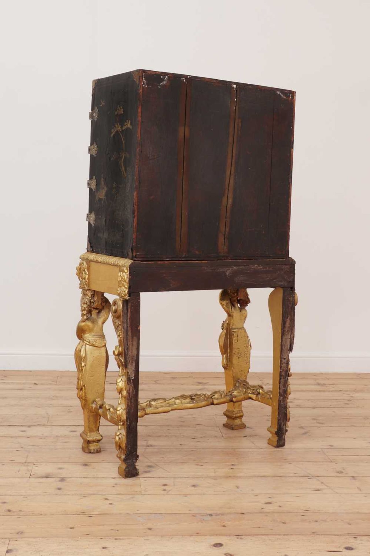 A lacquered, inlaid and gilt-heightened cabinet on stand, - Image 14 of 69