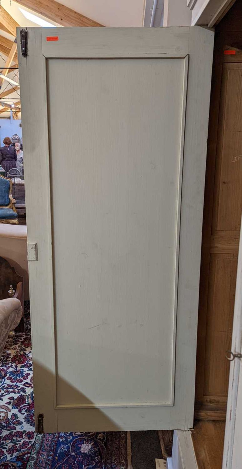 A painted pine wardrobe, - Bild 12 aus 16