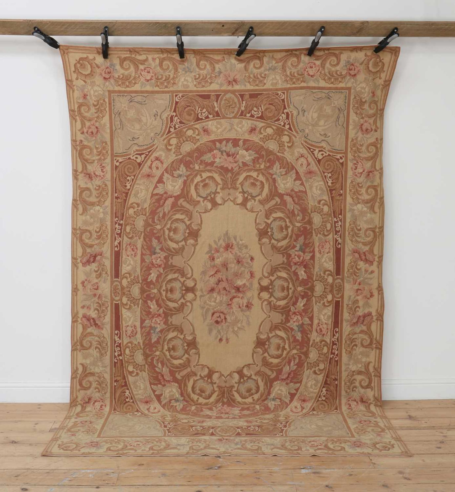 An Aubusson-style wool rug, - Bild 2 aus 5