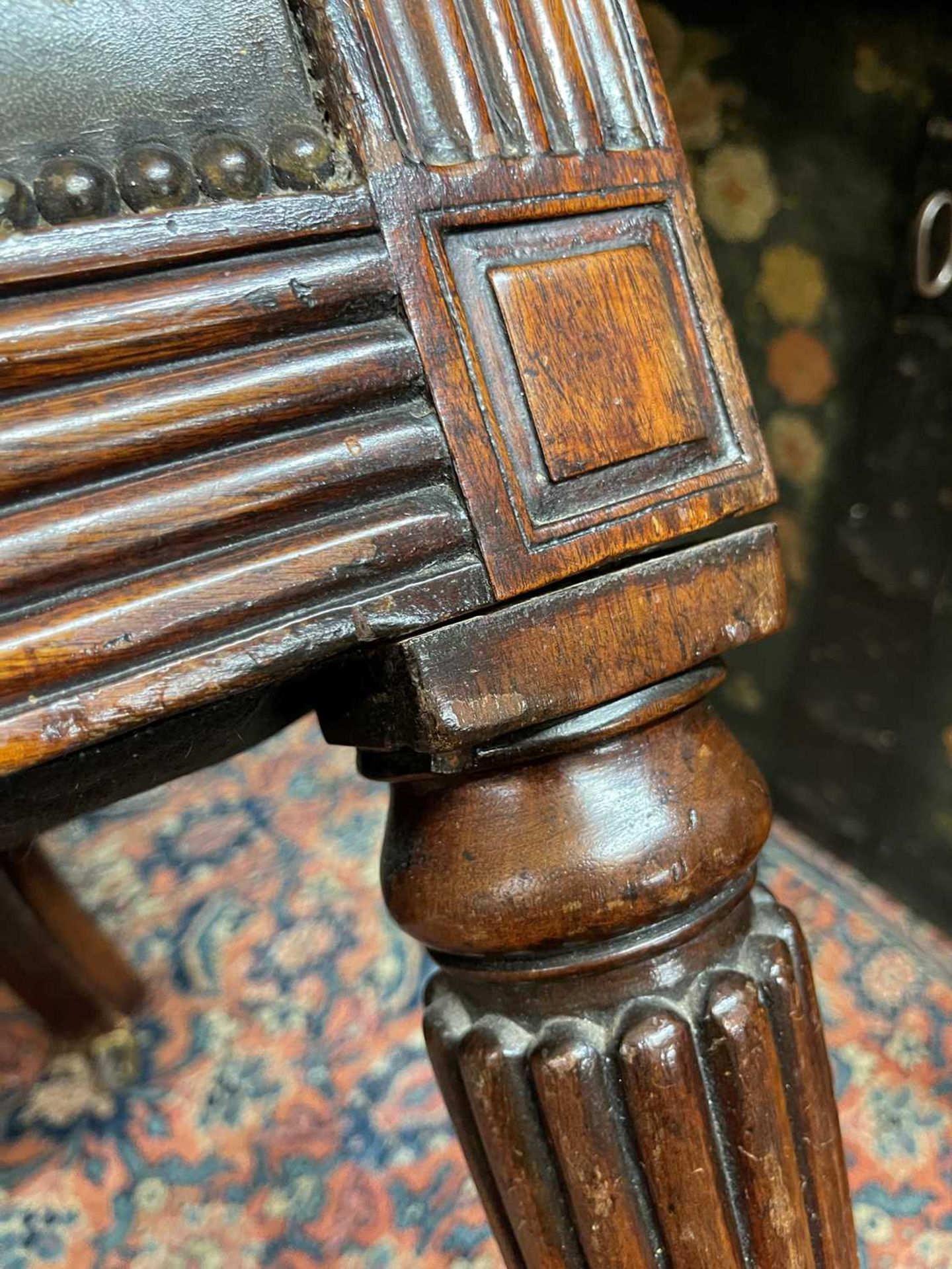 A George IV mahogany library armchair, - Bild 15 aus 23