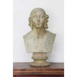 A portrait bust of Nicolaus Copernicus,