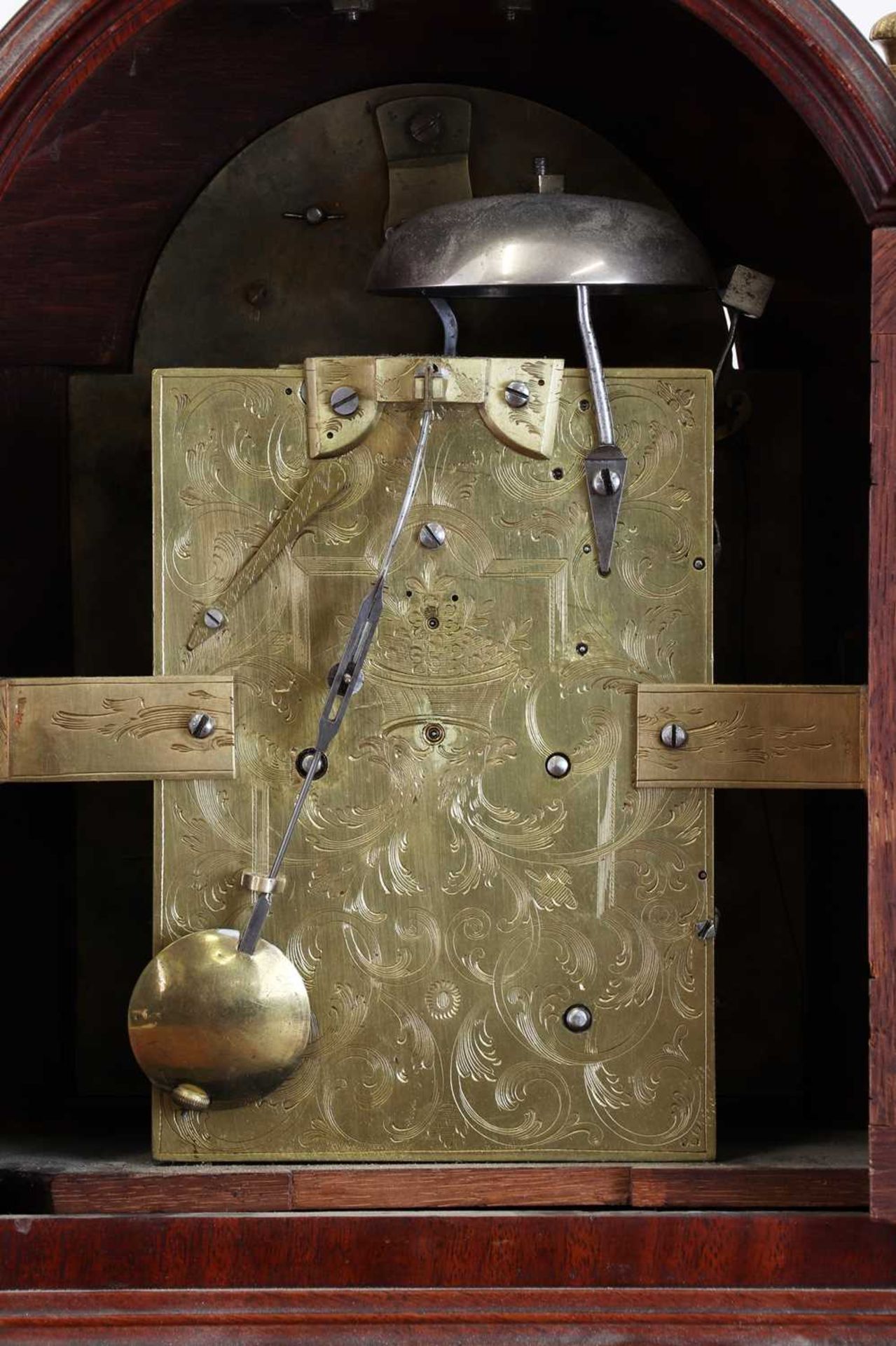 A George III mahogany cased bracket clock, - Bild 5 aus 21