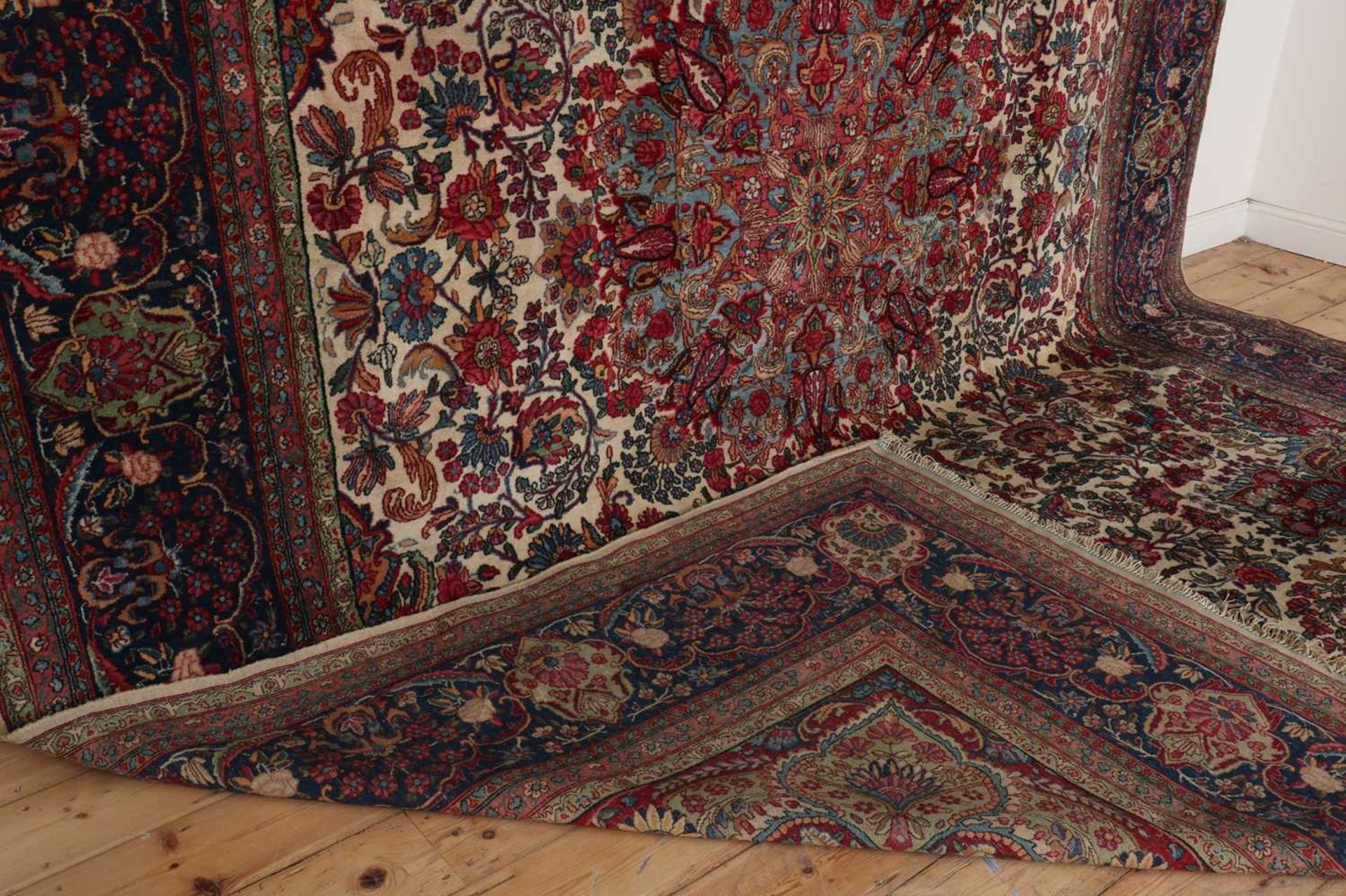A Persian wool carpet, - Bild 6 aus 6