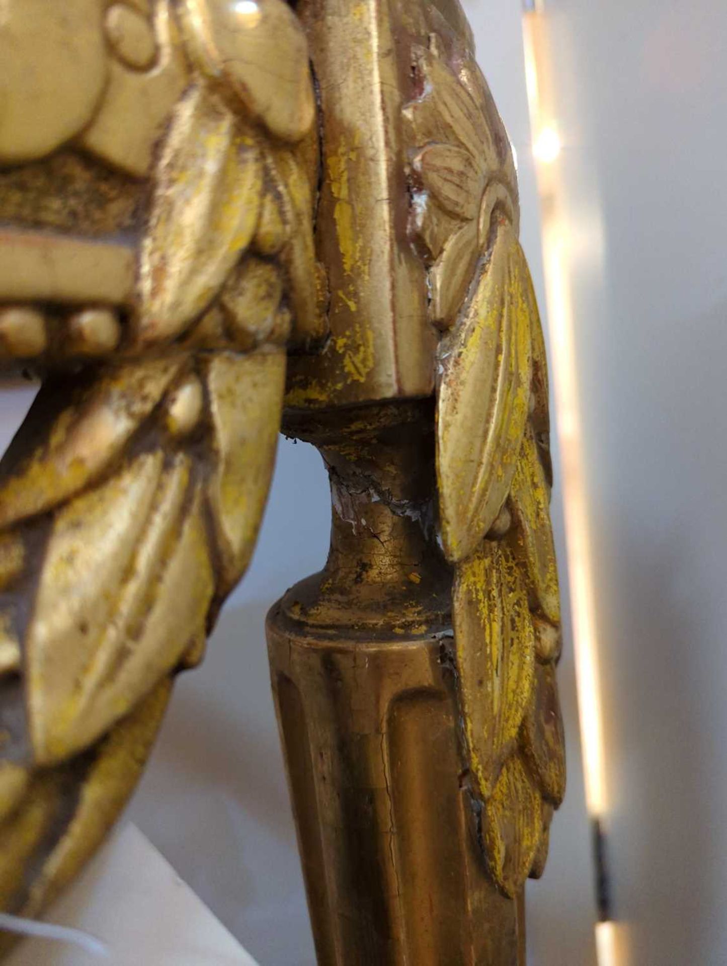 A Gustavian giltwood console, - Bild 8 aus 10