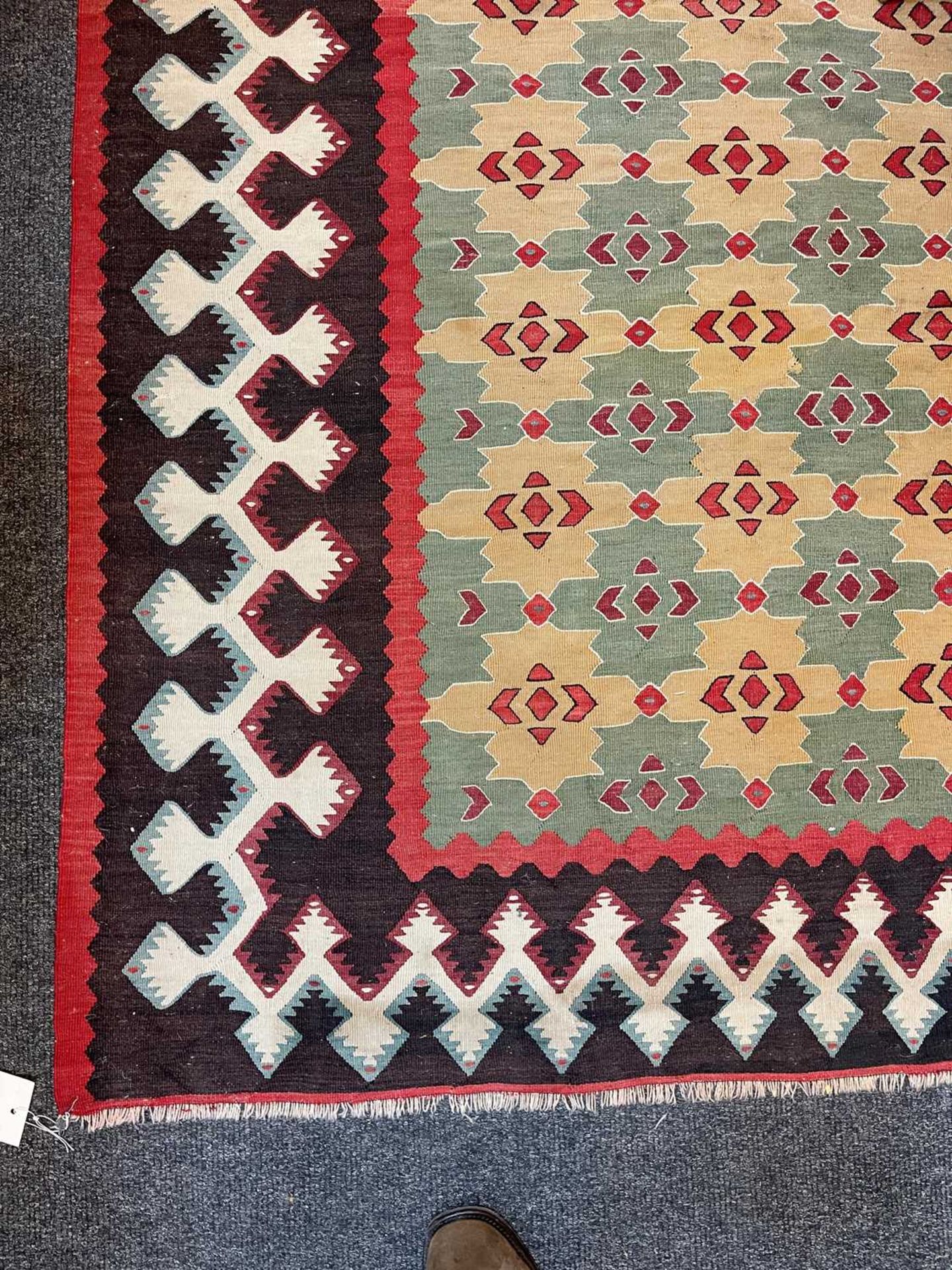 A Senneh kilim wool carpet, - Bild 16 aus 20