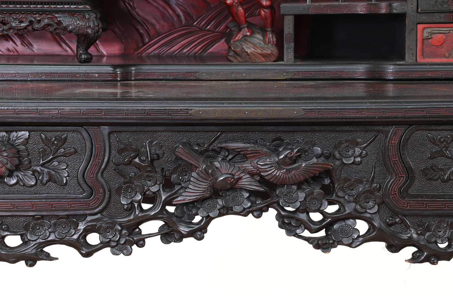 A lacquered wooden desk, - Image 15 of 19