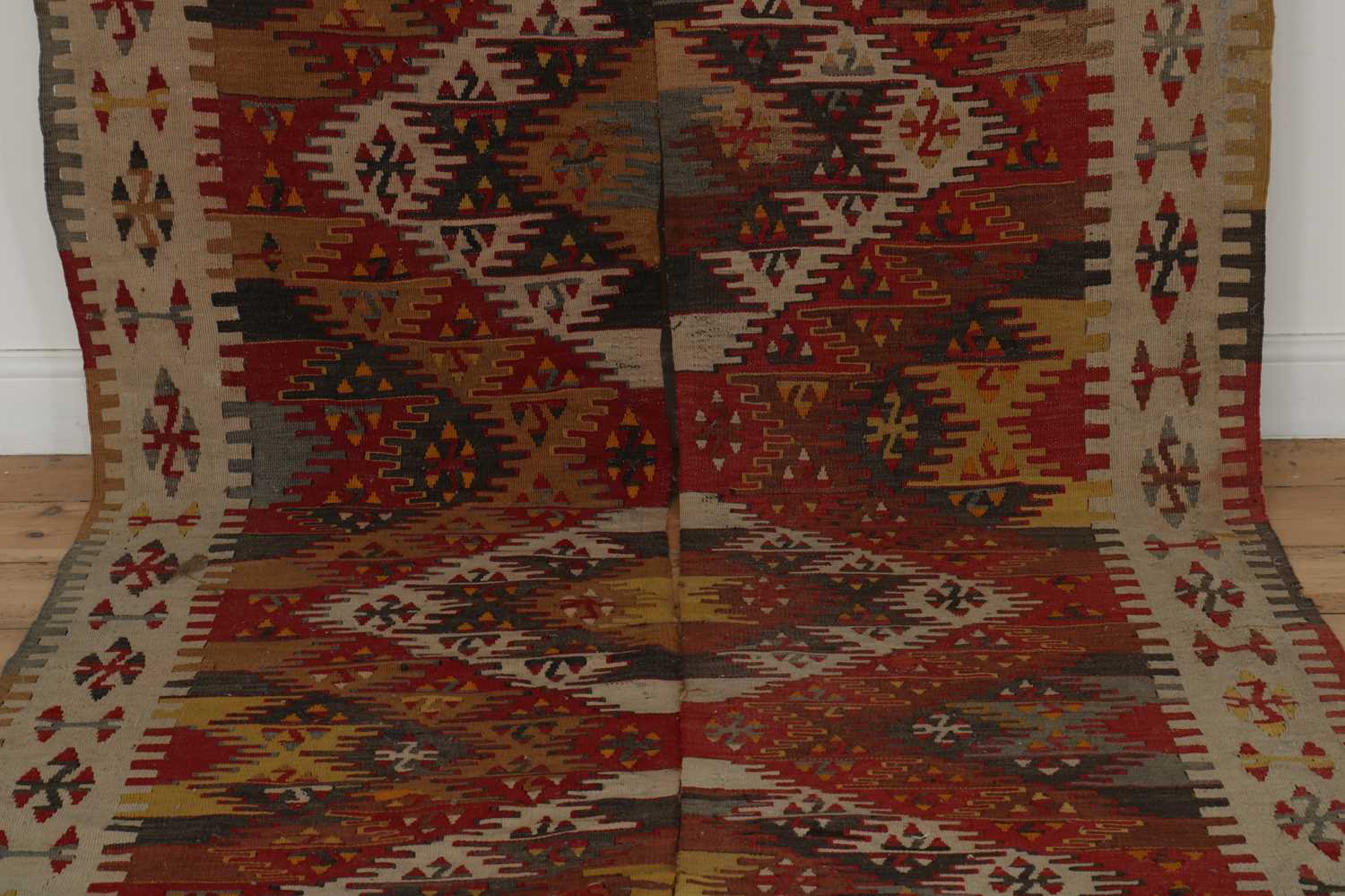 A kilim flatweave wool rug, - Image 2 of 6