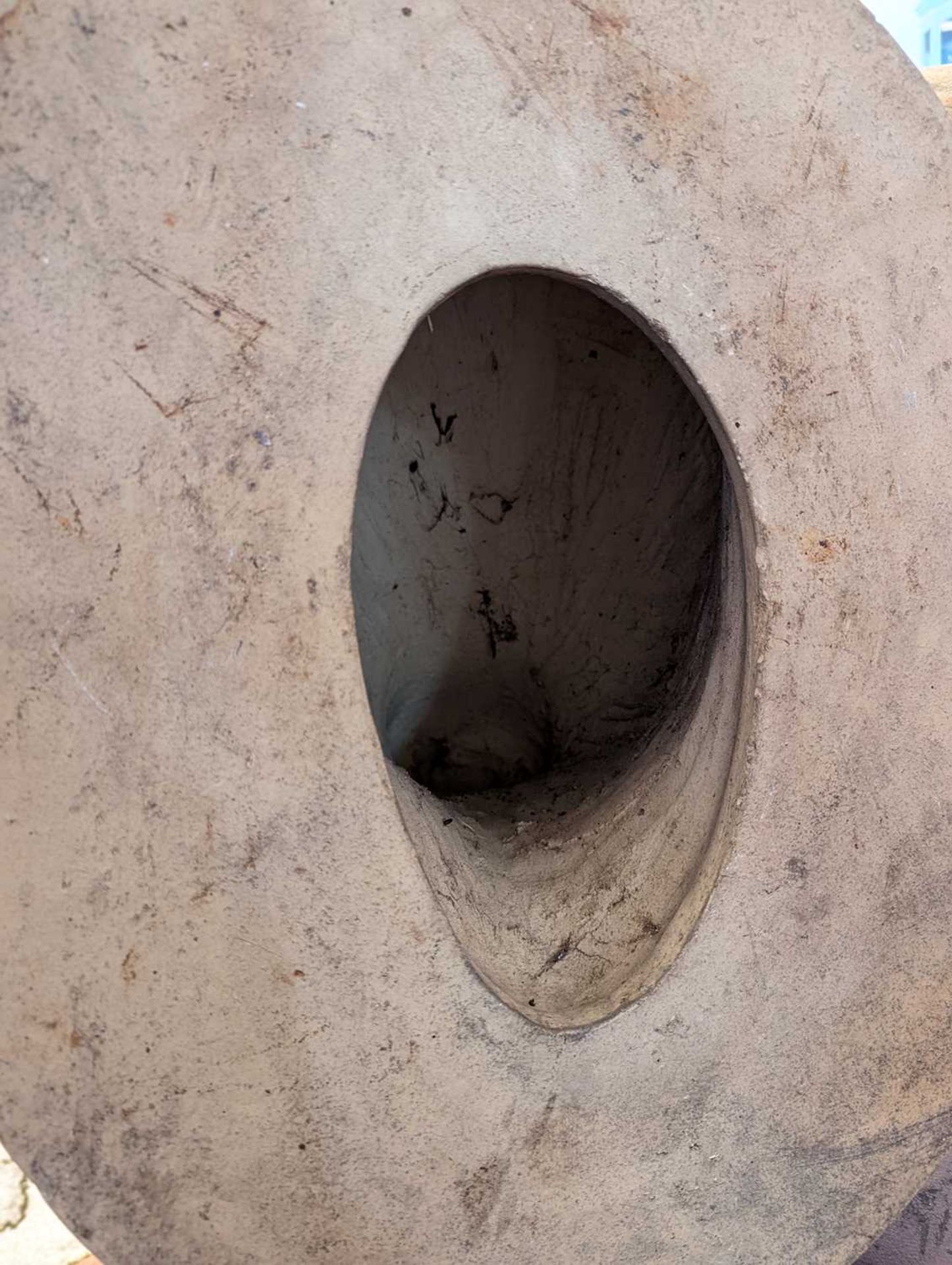 A large unglazed stoneware bull's head, - Image 7 of 14