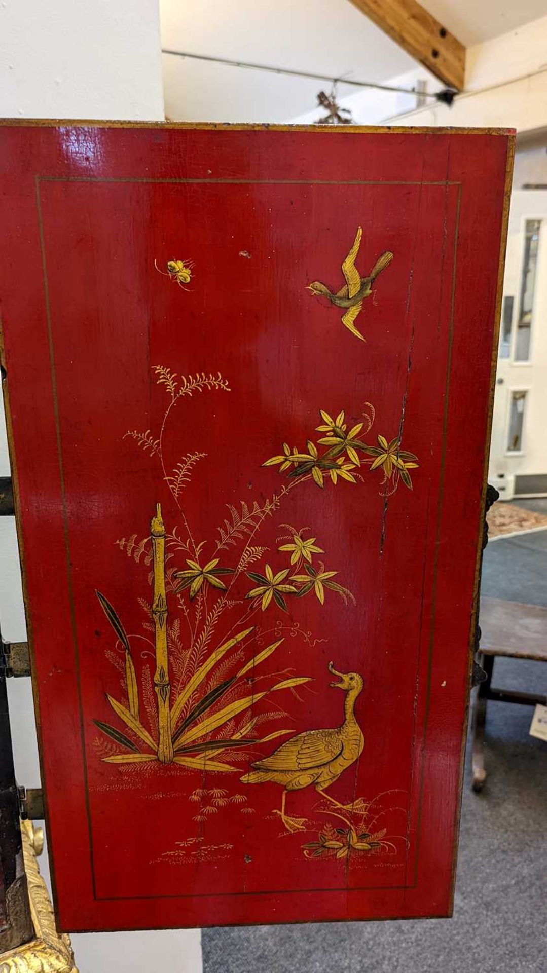 A lacquered, inlaid and gilt-heightened cabinet on stand, - Bild 59 aus 69