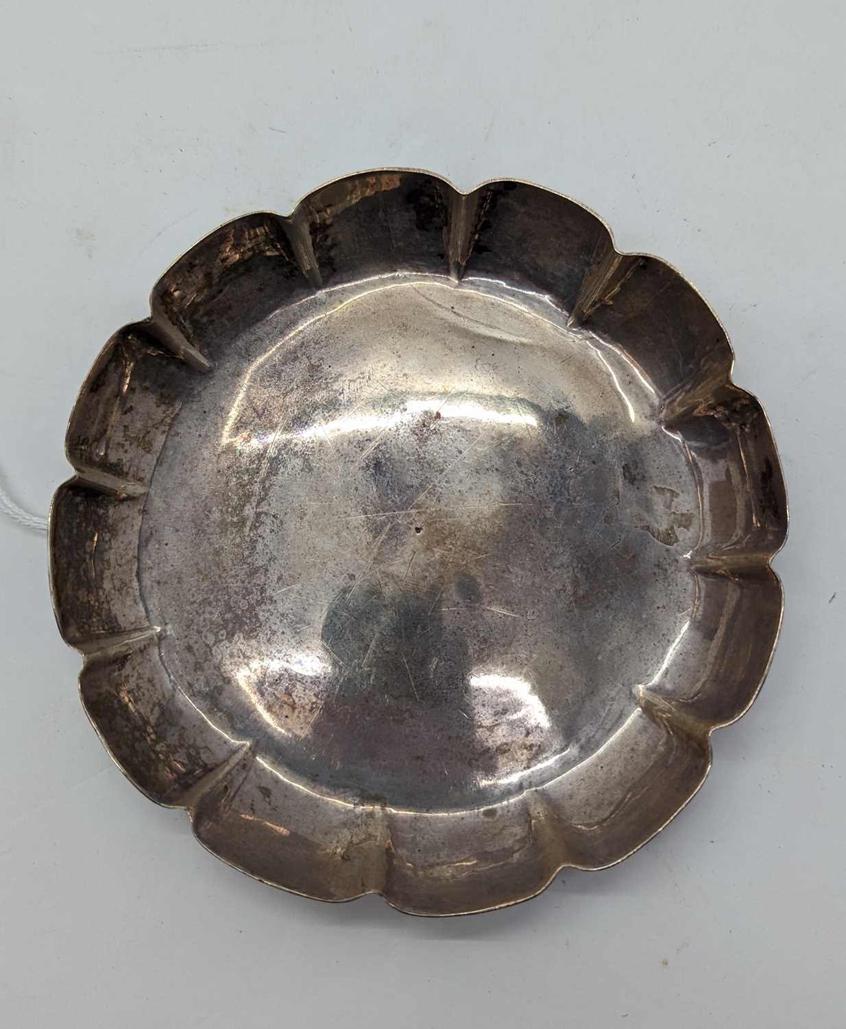 A George I Irish silver counter dish, - Image 7 of 7