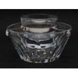 A Baccarat glass caviar dish,