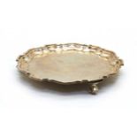 A silver salver,