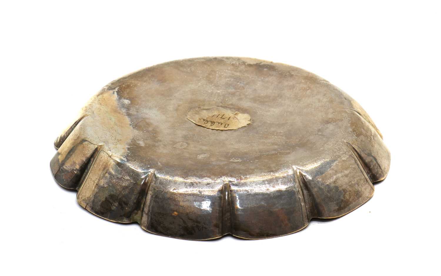 A George I Irish silver counter dish, - Image 2 of 7