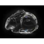 A Val St. Lambert glass figurine,