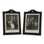 A pair of signed photographs of HM Queen Elizabeth and HRH Prince Philip, The Duke of Edinburgh