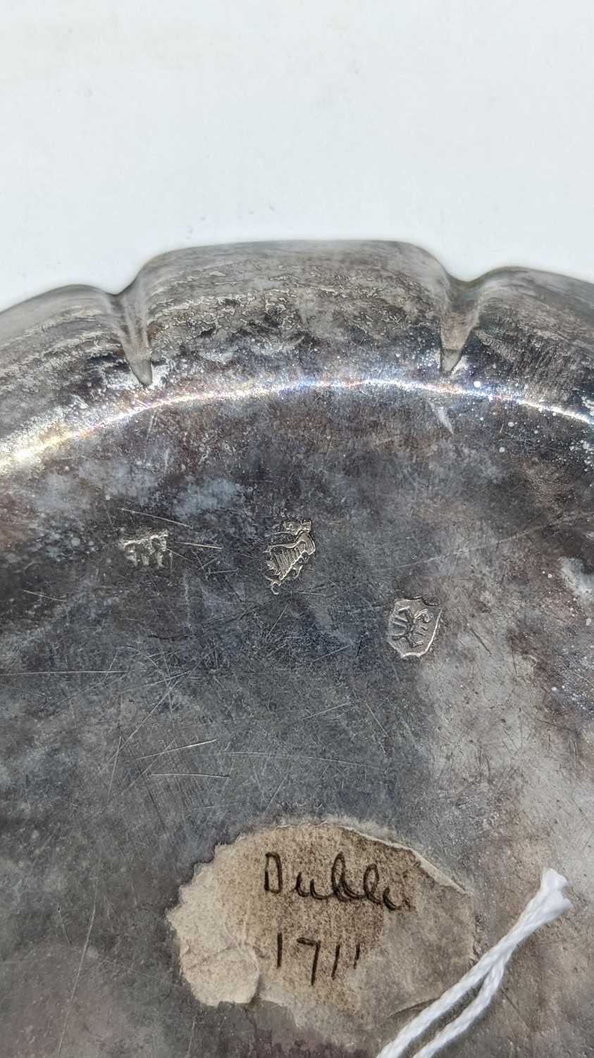 A George I Irish silver counter dish, - Image 3 of 7