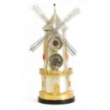 An industrial automaton windmill clock,