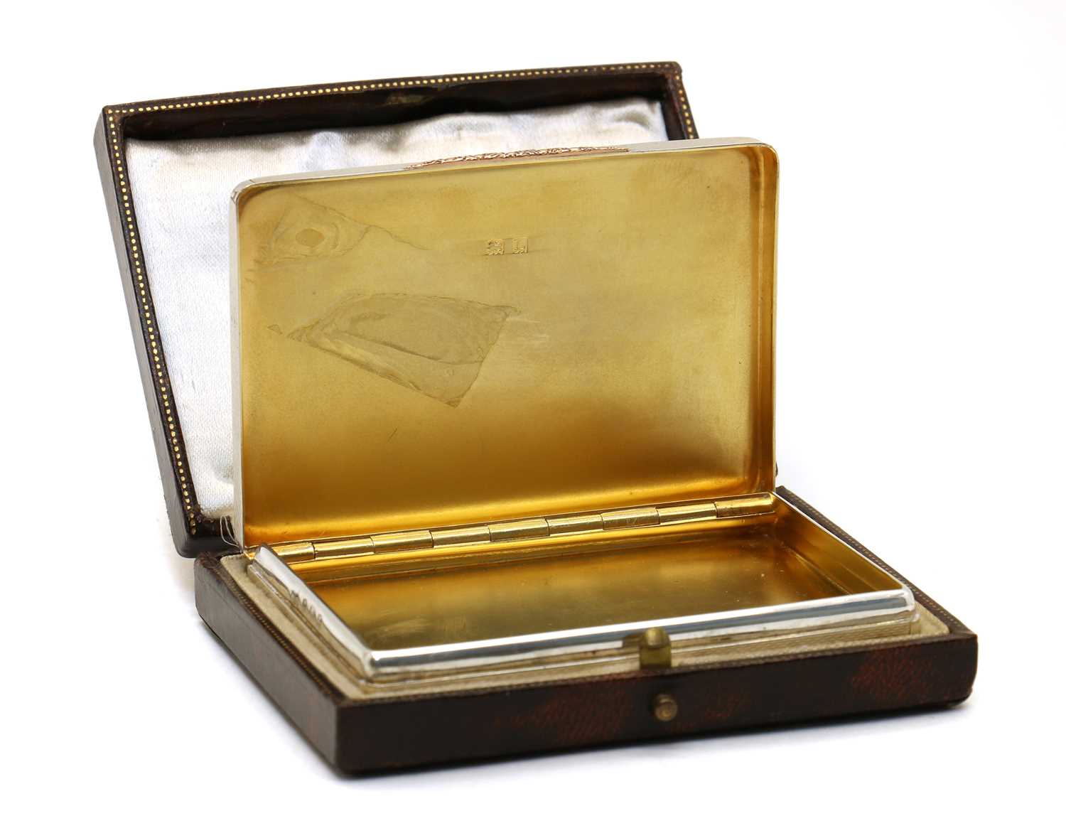 A silver card case, - Image 2 of 3
