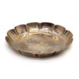 A George I Irish silver counter dish,