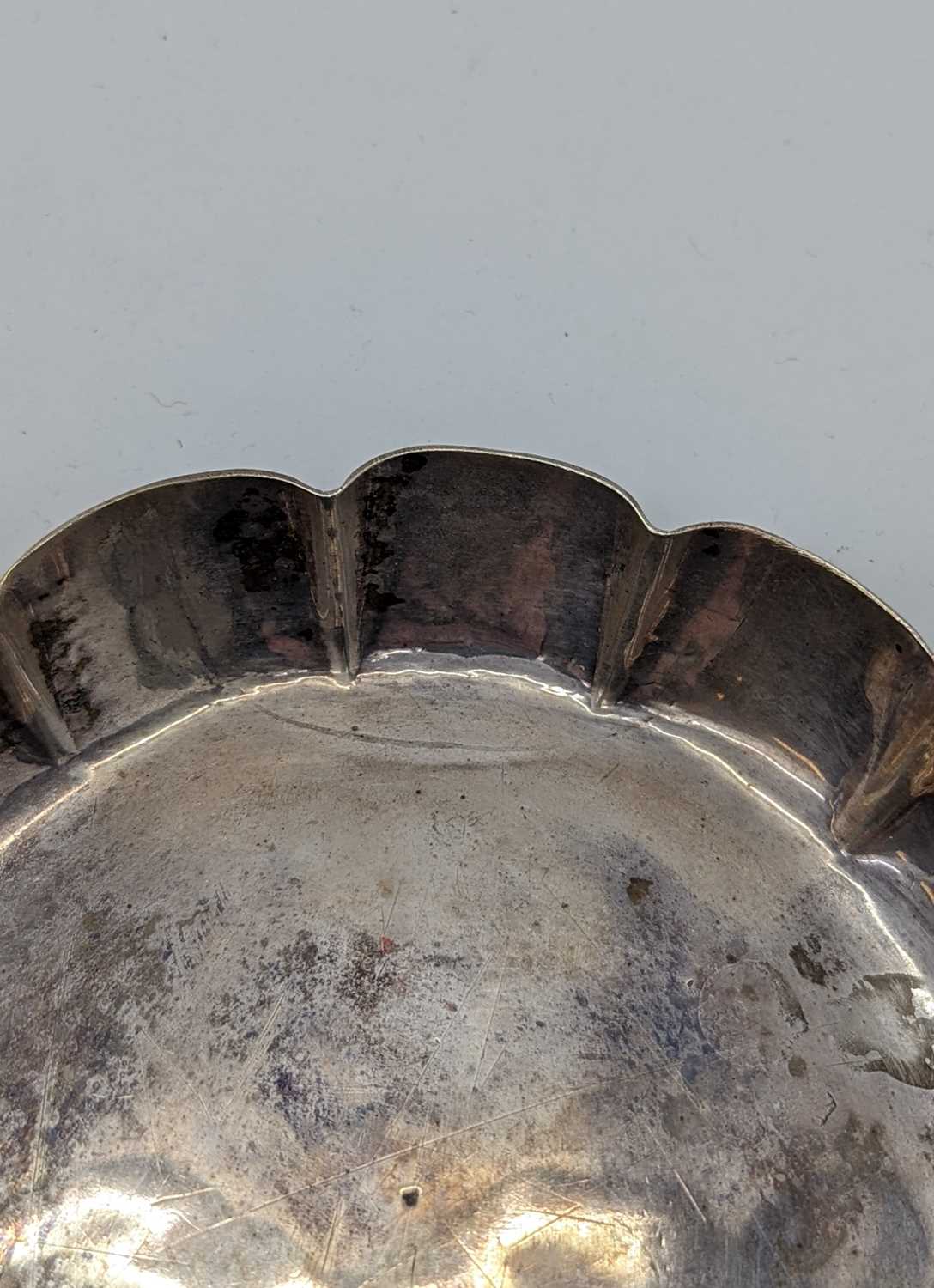 A George I Irish silver counter dish, - Image 6 of 7