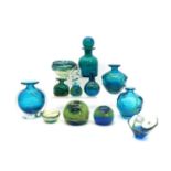 A collection of Mdina glass