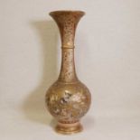 A large Japanese Satsuma ware vase,