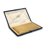 A 9ct gold cigarette case