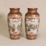 A pair of Japanese Kutani ware vases,