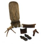 An African palaver tribal chair,