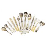 A collection of flatware