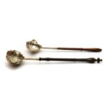 A George II silver toddy ladle,