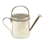 A silver plated novelty watering can,