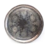 A William IV silver salver,