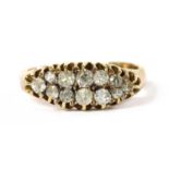 A gold diamond ring,