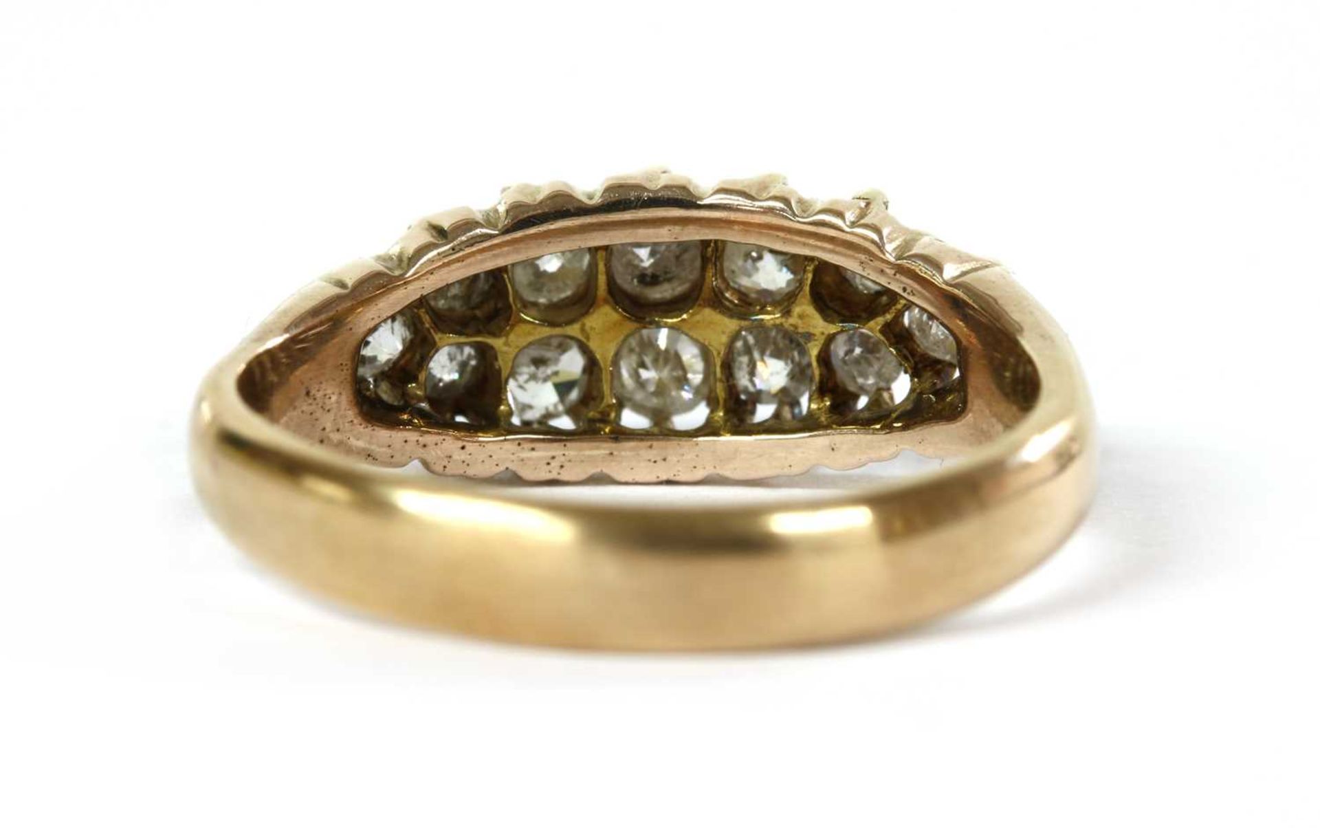 A gold diamond ring, - Bild 3 aus 3