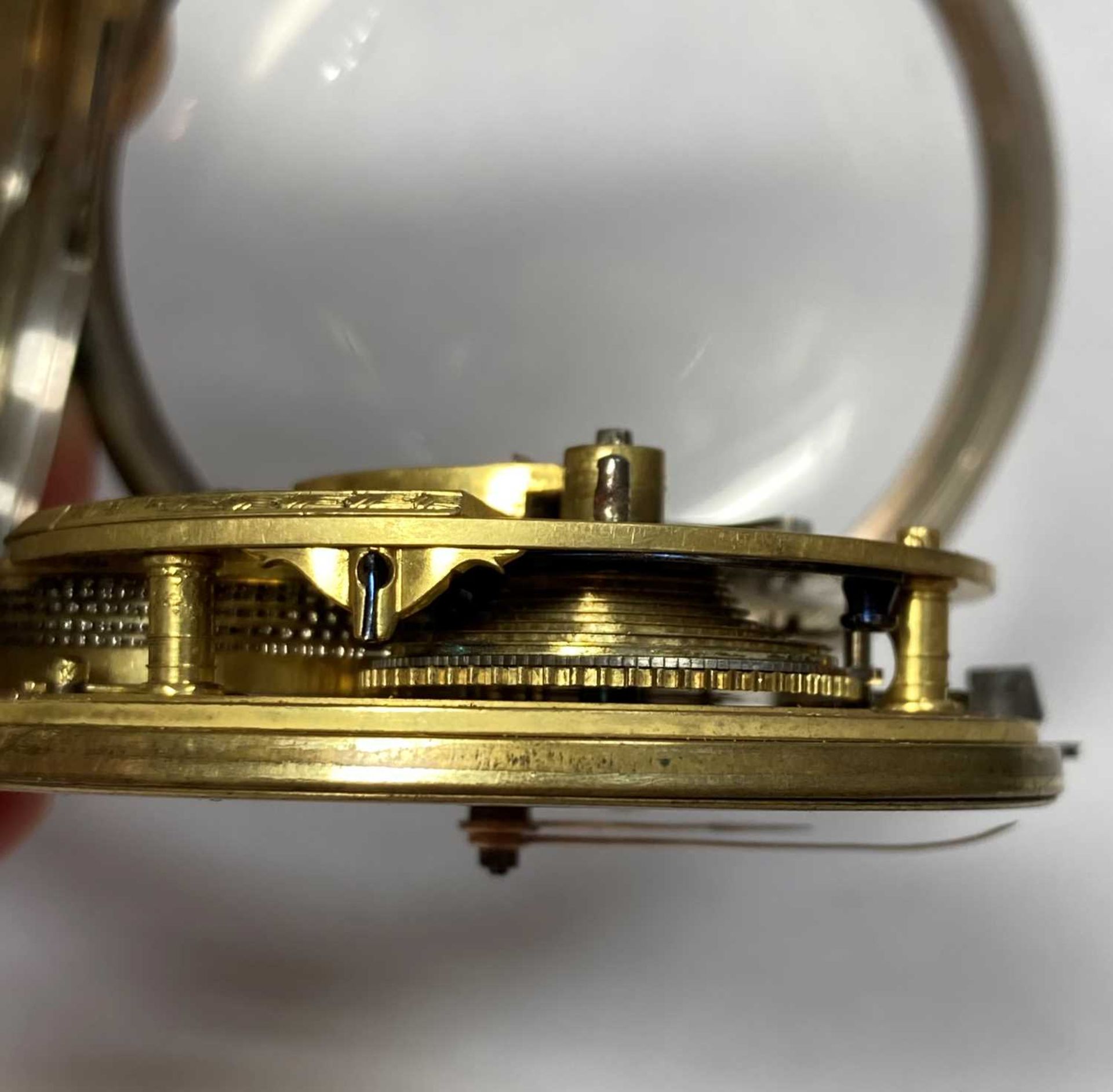 A sterling silver Bentley & Beck key wind pocket watch, - Bild 4 aus 5
