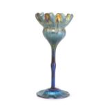 A Tiffany Favrile iridescent glass vase,